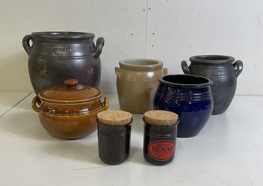 Diverse krus, bl a höganäs