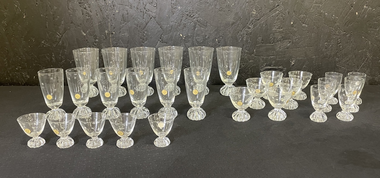 Parti glas, svensk kristall 29 delar 