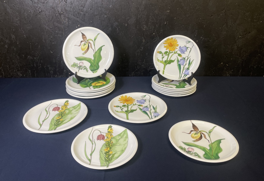 Mattallrikar "Midsommar" Marguerite Walfridson 8st+8st