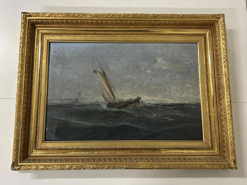 Olja på duk, 52 x 32 cm