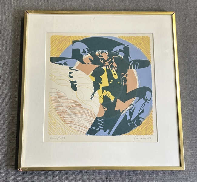 Färglitografi 264/300 Knut Grane 
