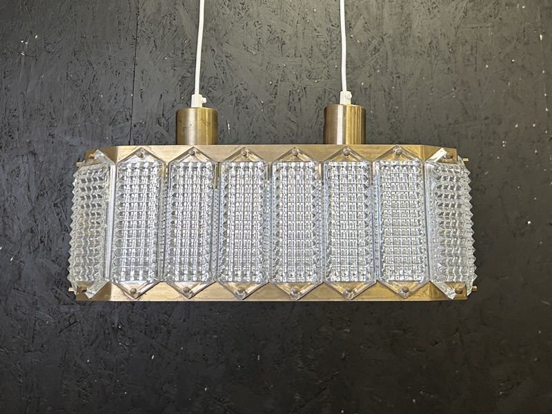 Taklampa Mässing/Glas design Wiktor Berndt 