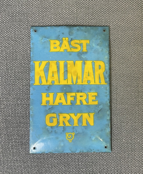 Plåtskylt 1950 tal