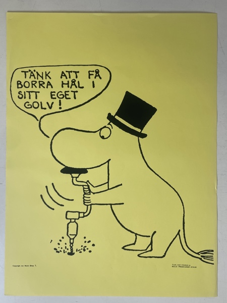 Mumin Affisch 1960- tal   Bulls Presstjänst