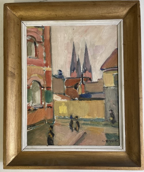 Lars Kemner olja på pannå Uppsala motiv