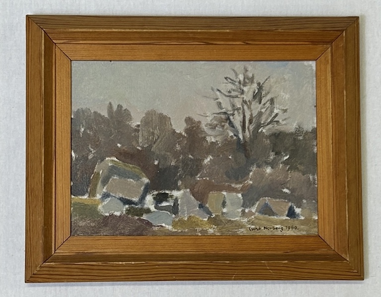 Curt Norberg. Olja på duk, signerad, 1960.