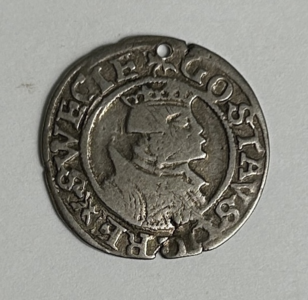 Silvermynt. Gustav Vasa, 2 öre, 1541. 