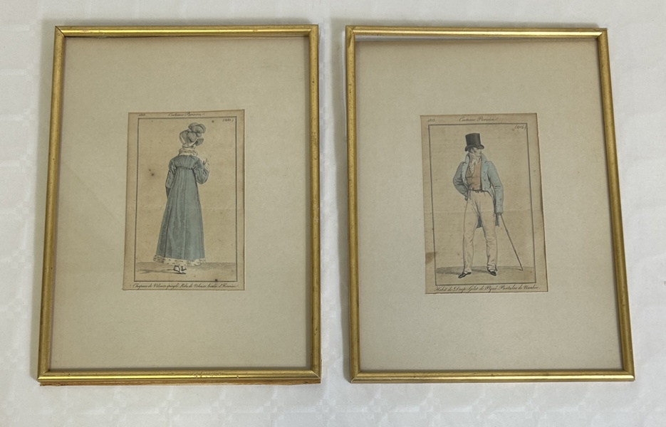Färgetsningar, 2 st, daterade 1813.