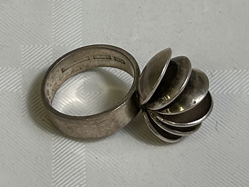 Liisa Vitali. Designring i silver 925/1000.Sterling.