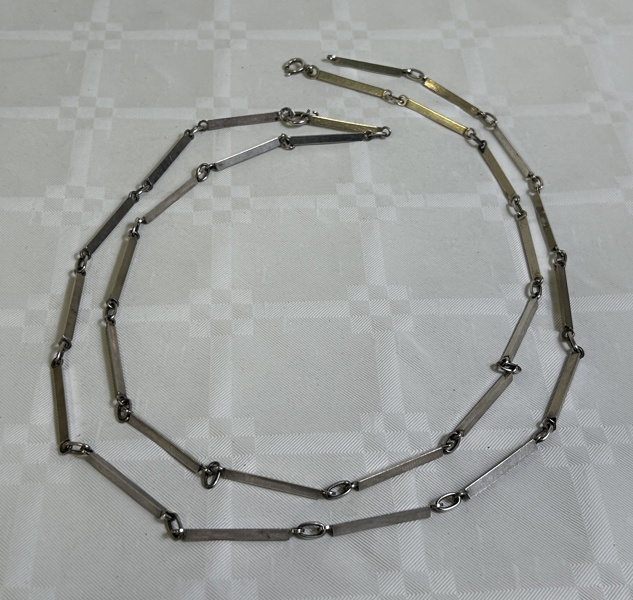 Silverhalsband 925/1000 stavlänk.
