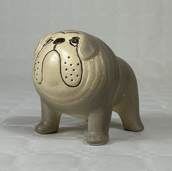 Lisa Larson. Figurin, "Bulldog" ur serien "Kennel", signerad.