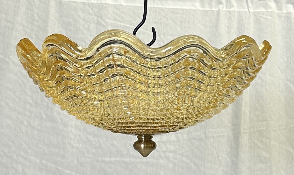 Takplafond, troligen Carl Fagerlund Orrefors, 1930/40-tal.