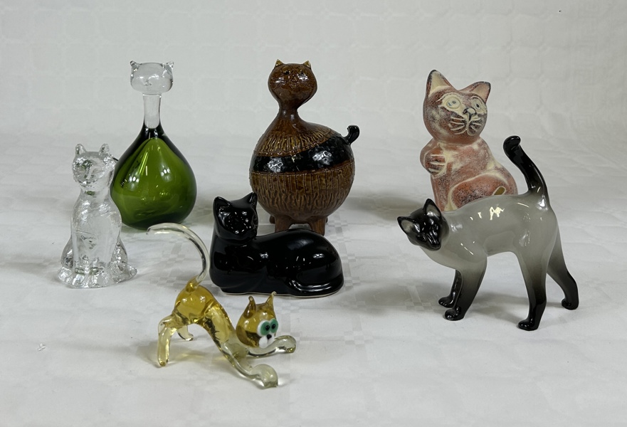 Parti figuriner, katter, 7st.