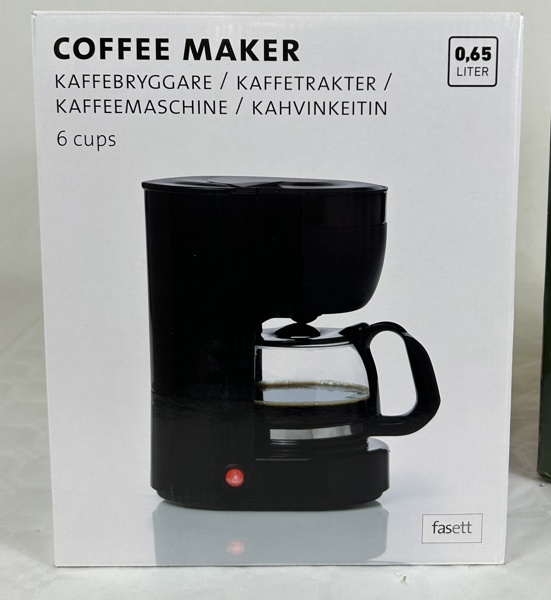 Kaffebryggare och Airfryer.