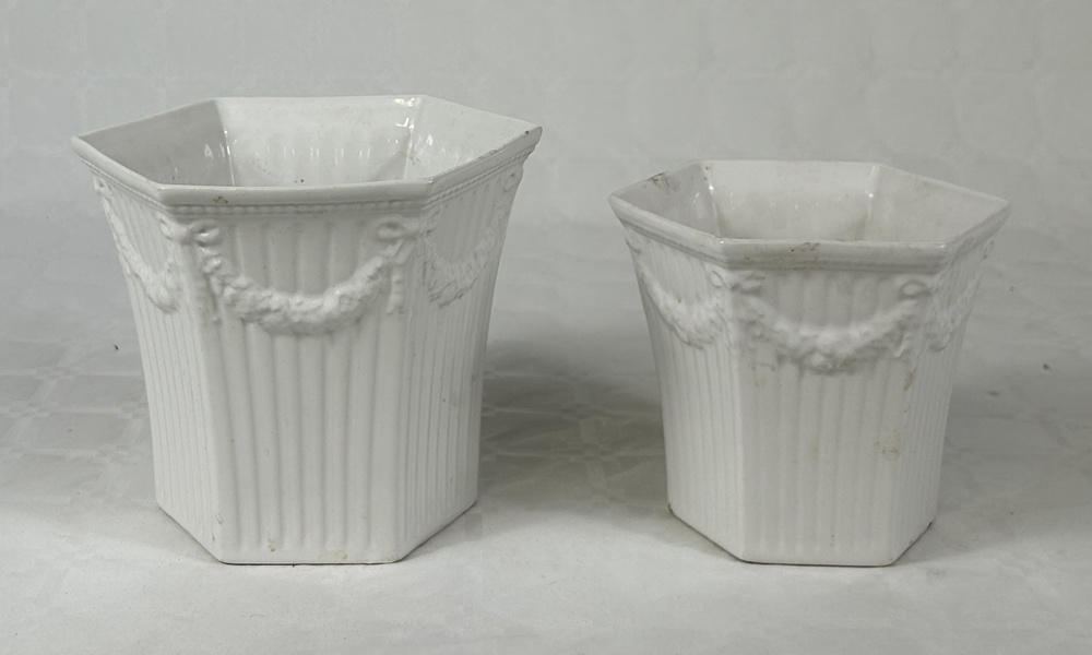 Ytterfoder, 2 st, "Empire", Gustavsberg.