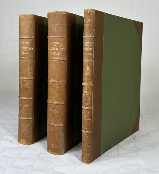 Skandinaviens Fiskar av Wilhelm Von Wright - Smitt, F. A., 3 vol.