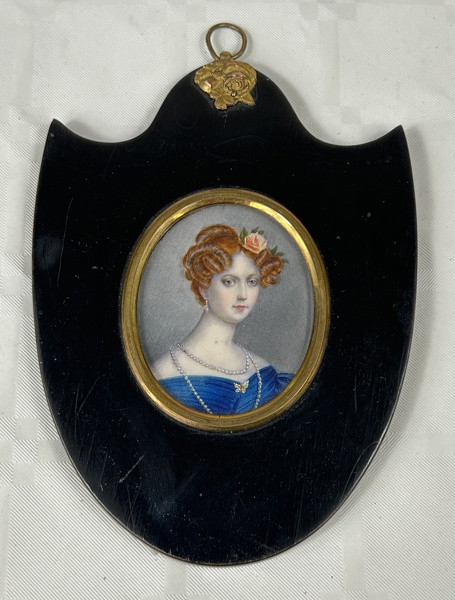 Miniatyrporträtt, gouache, 1800-tal.