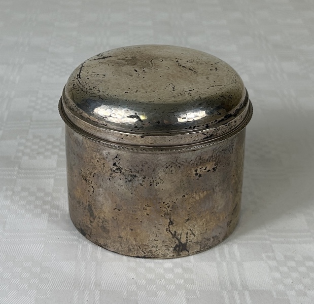 Silverburk med lock, 6 delar, 830/1000.